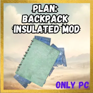 Plan Backpack Insulated Mod