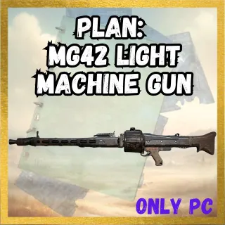 Plan: MG42 Light Machine Gun