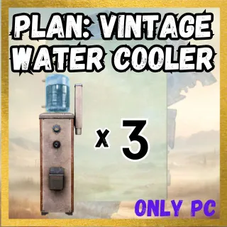 X3 PLAN: VINTAGE WATER COOLER
