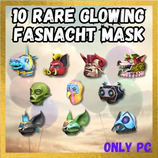 10 Rare Glowing Fasnacht Mask