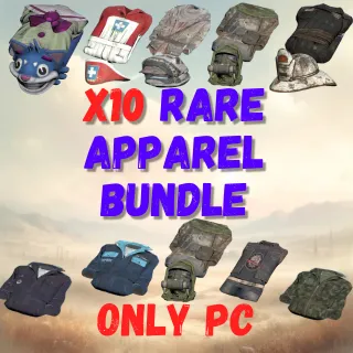 X10 RARE APPAREL BUNDLE (ONLY PC)