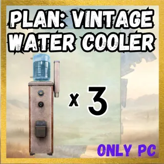 X3 PLAN: VINTAGE WATER COOLER