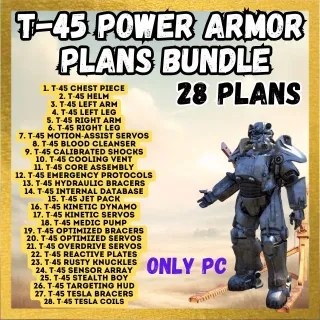 X28 T-45 Power Armor Plans
