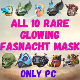 All 10 Rare Glowing Fasnacht Mask