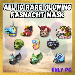 All 10 Rare Glowing Fasnacht Mask