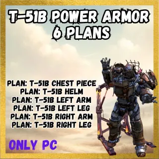 PLANS: T-51 Power Armor (6 plans)