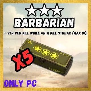 X5 Barbarian Legendary Mod