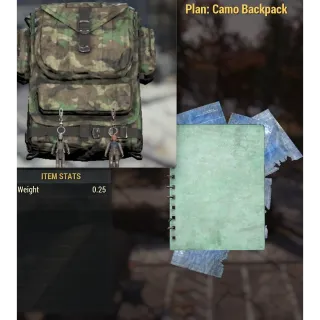 Plan: Camo backpack