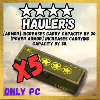 X5 Hauler's Legendary mod