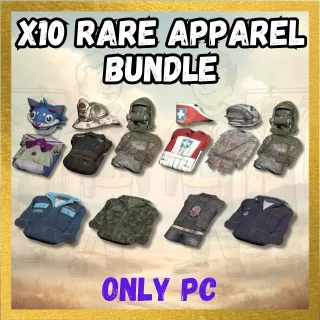 X10 RARE APPAREL BUNDLE (ONLY PC)