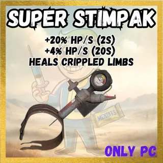 X10000 Super Stimpak [ +20% HP/s (2s) +4% HP/s (20s) heals crippled limbs]