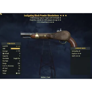 Black Powder Blunderbuss Instigating/E/15R