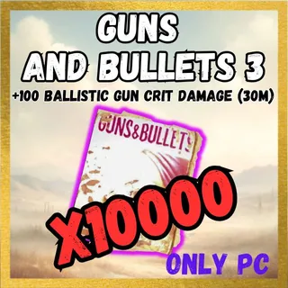 X10000 Guns  and Bullets 3 Magazine