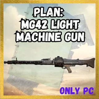 Plan: MG42 Light Machine Gun