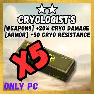 X5 Cryologist's Legendary Mod