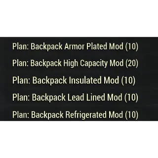 All 5 Backpack Mods Bundle