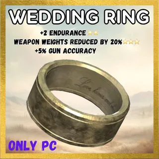 Wedding Ring +2 Endurance/WWR/+5%Accu