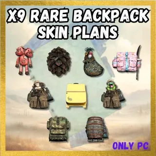 X9 Rare Backpack  Skin Plans