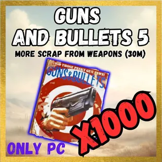 X1000 Guns  and Bullets 5 Magazine