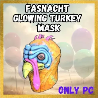 Fasnacht Glowing Turkey Mask