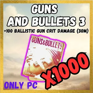X1000 Guns  and Bullets 3 Magazine