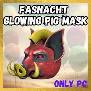 Fasnacht Glowing Pig Mask