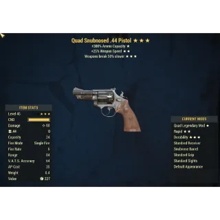 Snubnosed .44 Pistol Q/25/WBS