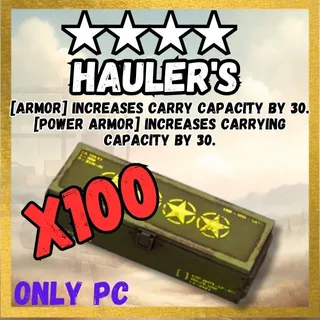 X100 Hauler's Legendary mod