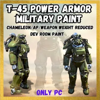 T-45 Chameleon/AP/WWR DEV ROOM PAINT full set 6/6