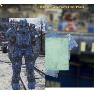 Plan: Blue Camo Power Armor Paint 