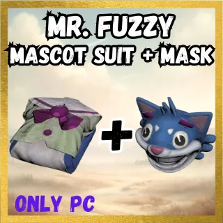 Mr. Fuzzy Mascot Suit + mask Apparel