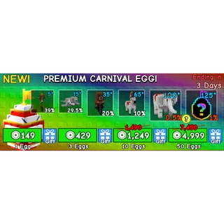 PREMIUM CARNIVAL EGG X100