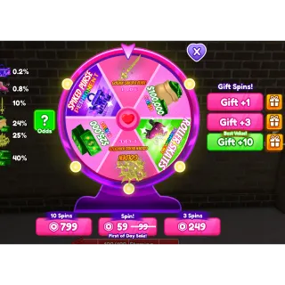  10 wheel spins! - baddies