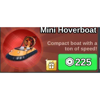 mini hoverboat  - Fish It!