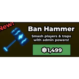 BAN HAMMER -  Steal a Brainrot 