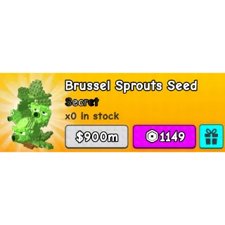 BRUSSEL SPROUTS SEED -  Plants vs Brainrots 