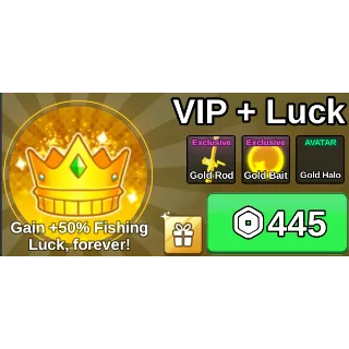 vip + luck -  Fish It!