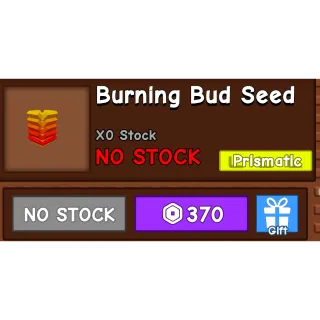 burning bud seed - Grow a Garden