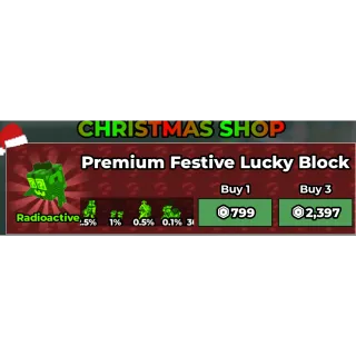 3x premium festive lucky block