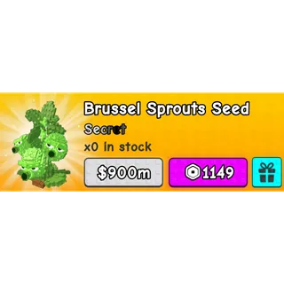 brussel sprouts seed