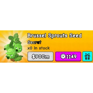 brussel sprouts seed