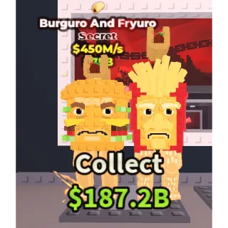 Burguro And Fryuro 450 m/s steal a brainrot 1 trait