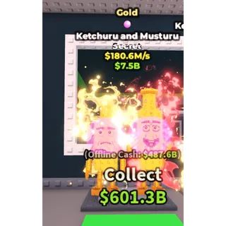 Gold Ketchuru and Musturu 180.6 m/s steal a brainrot 1 trait