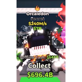 orcaledon 240 m/s steal a brainrot 1 trait