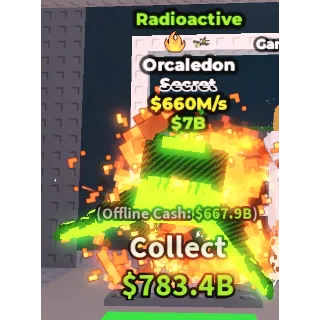 radioactive orcaledon 660 m/s steal a brainrot 2 traits