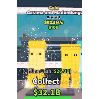 Gold Garama and Madundung 62.5 m/s steal a brainrot