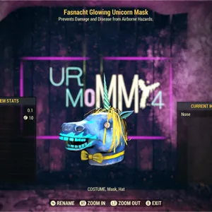 Glowing Unicorn Mask