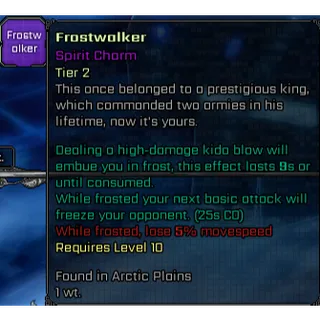 Frostwalker Charm | VV Ultimatum