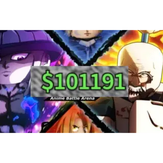 100K Gold Account | Aba | Anime Battle Arena | Roblox