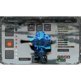 Level 86 Shinigami | Ink Shikai | IMMORTALIZED Title Included| Alot Of T3 Charms and Legendary items | VV : Ultimatum | Roblox